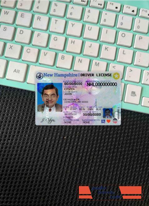 USA New hampshire DL photolook FRONT PSD template